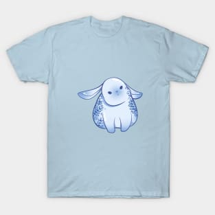 porcelain bunny rabbit confused head tilt T-Shirt